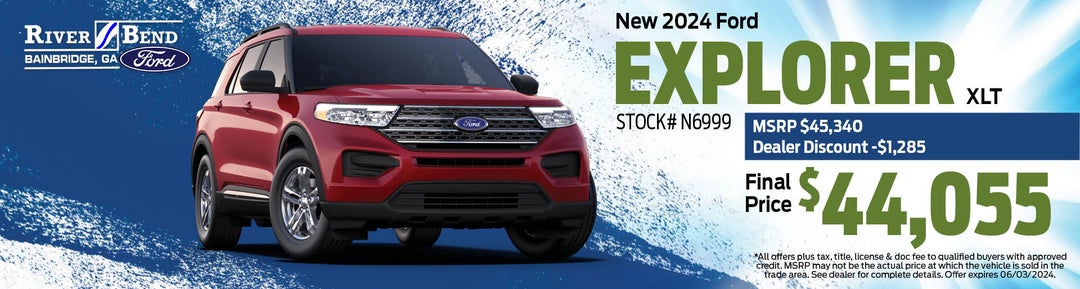 New 2024 Ford Explorer XLT