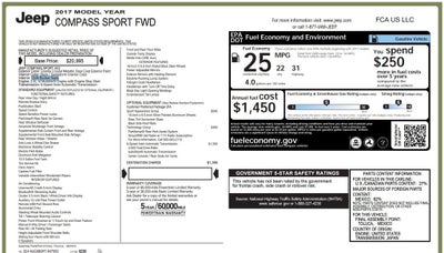 2017 Jeep New Compass Sport