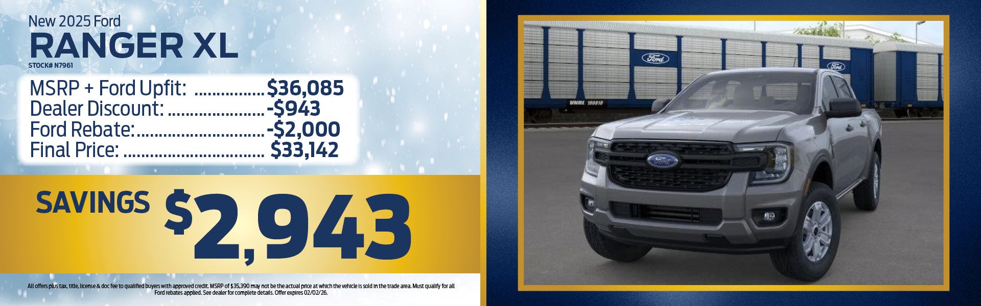 New 2025 Ford Ranger XL