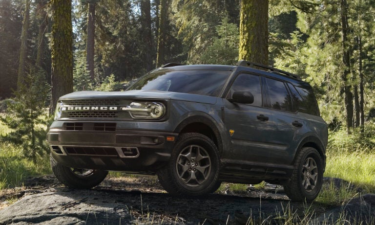 2023 Ford Bronco Sport Exterior Driving In Forest