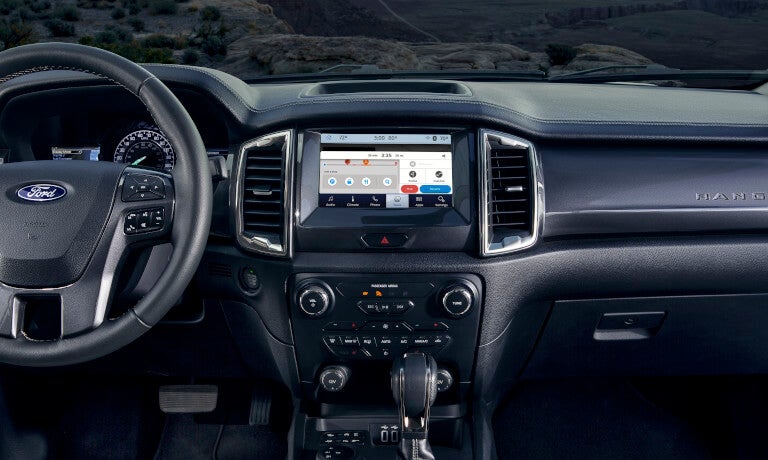 2023 Ford Ranger Interior Infotainment System And Dashboard