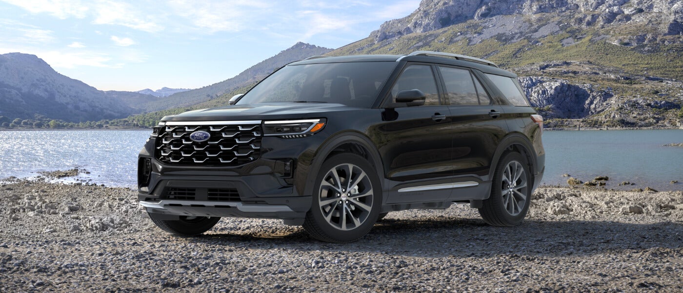 2025 Ford Explorer Exterior Parked By Lake