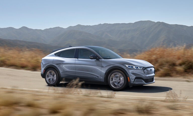 2025 Ford Mustang Mach-E Exterior Driving Through Desert