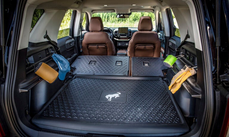 2026 Ford Bronco Interior Cargo Space With Seats Folded Down