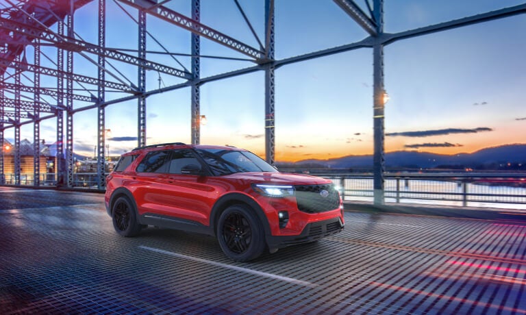 2026 Ford Explorer Exterior Driving On Bridge