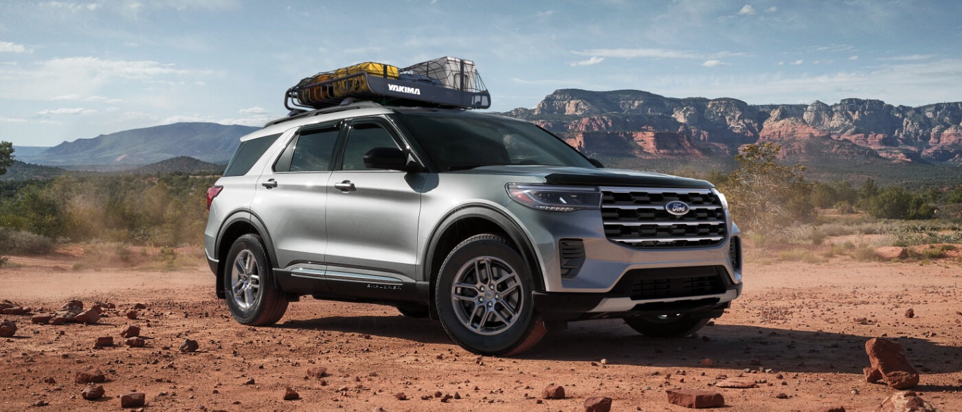  2026 Ford Explorer Exterior Parked In Desert