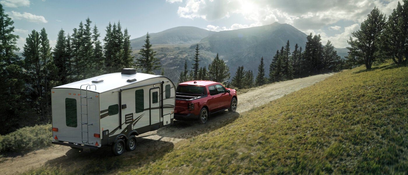 2026 Ford Maverick Exterior Towing Trailer In Mountains