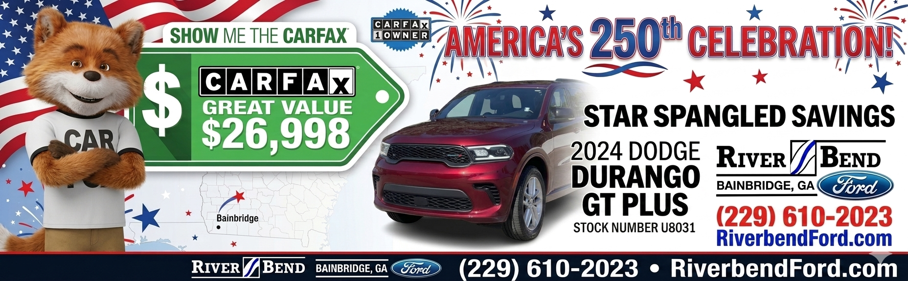 2024 Dodge Durango GT Plus CarFax Great Deal