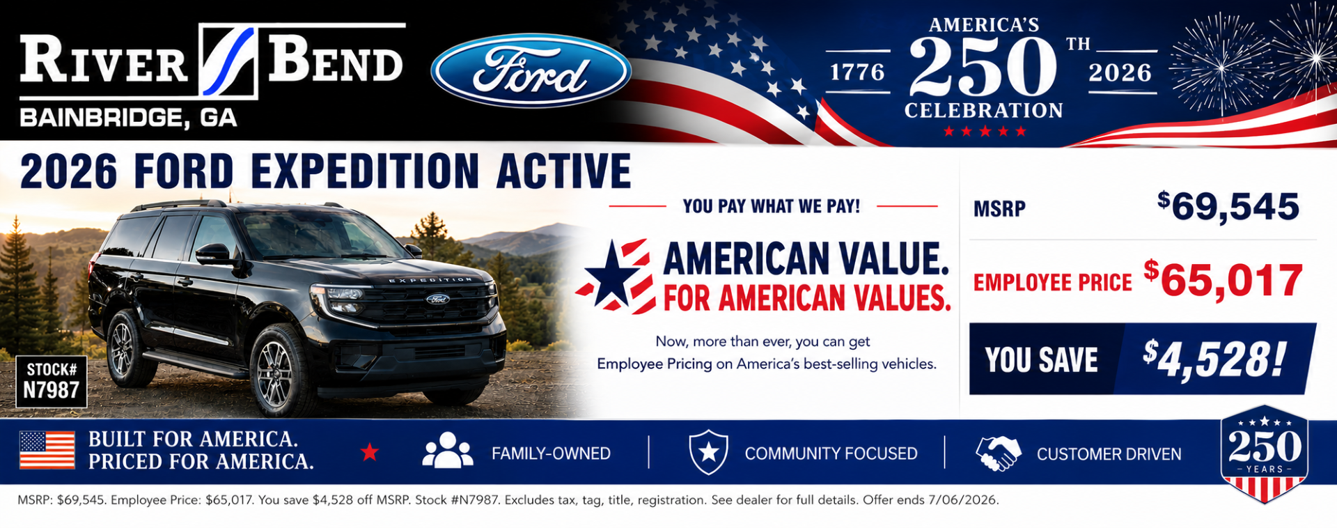 2026 Ford Expedition Active Employee Price
