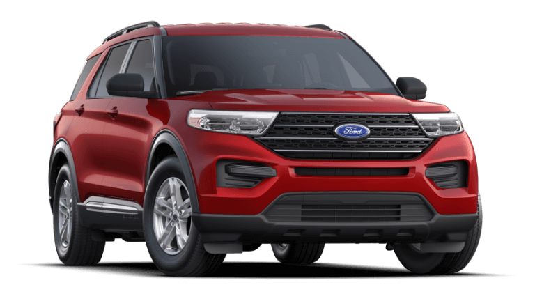 2021 Ford Explorer XLT in Rapid Red