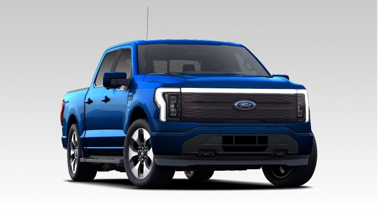 2022 Ford F-150 Lightning Platinum Exterior - Atlas Blue Metallic